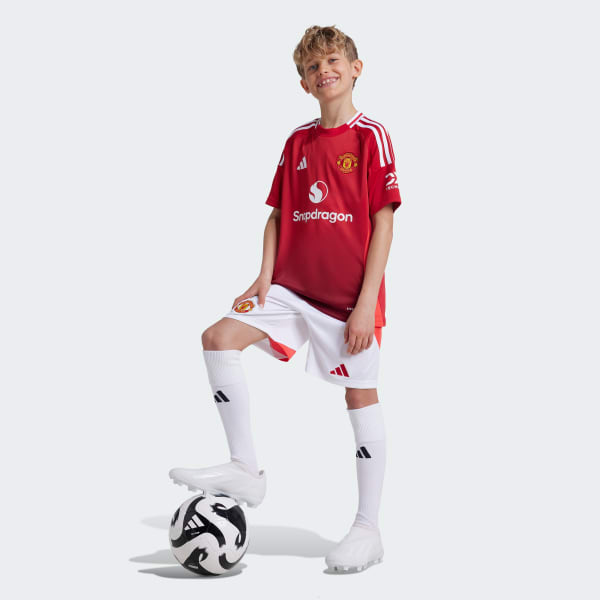 Red Manchester United 24/25 Home Jersey Kids