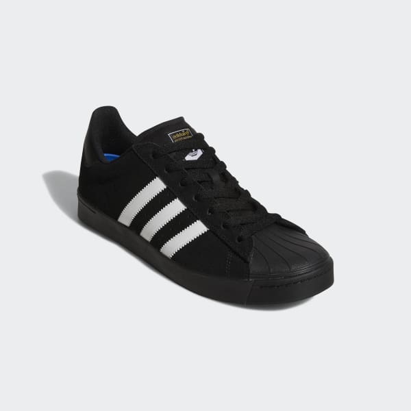 adidas superstar vulc adv black & white shoes