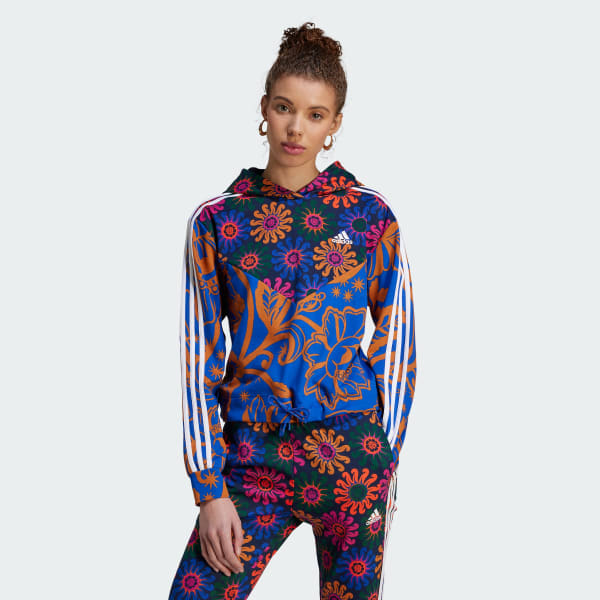 Azul Polera con Capucha adidas x FARM Rio