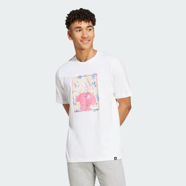 White Doodle Graphic Tee