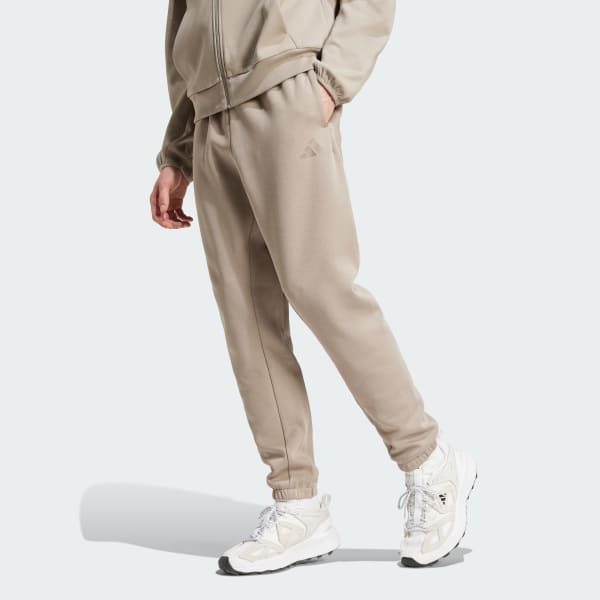 สีเบจ กางเกงขายาวโลโก้ขนาดเล็ก Future Icons