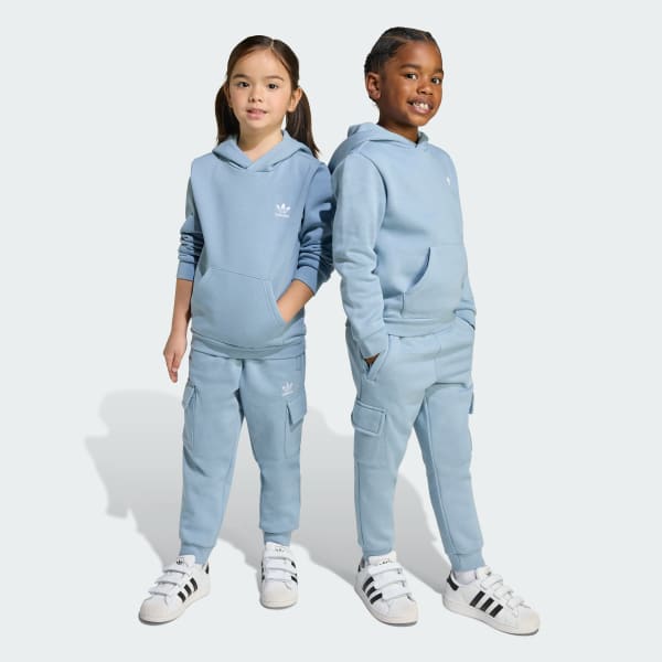 Blauw Hoodie Cargo Set Kids