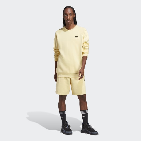 Yellow Trefoil Essentials Crewneck Sweatshirt
