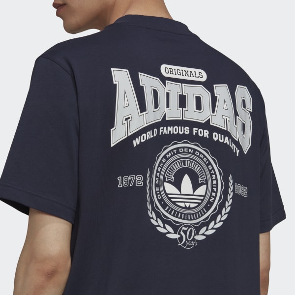 Blu T-shirt Varsity Loose DKL73