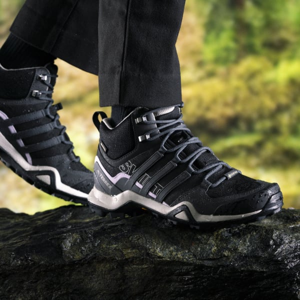 pulgar al revés Nueva Zelanda Zapatillas Terrex Swift R2 mid Gore-Tex para hiking negras y grises de  mujer | adidas España