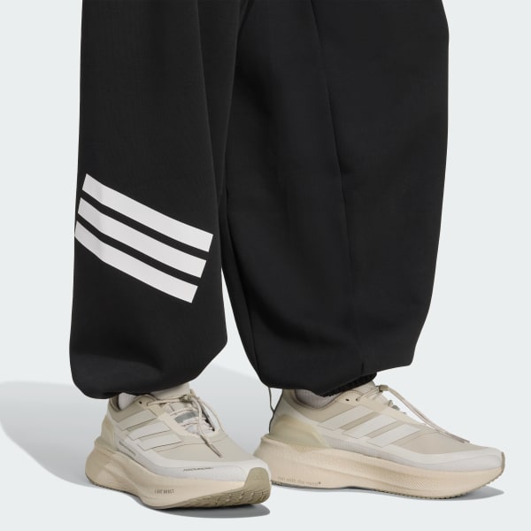 adidas Black Ferns 3-Stripes Parachute Pants - Black | Free