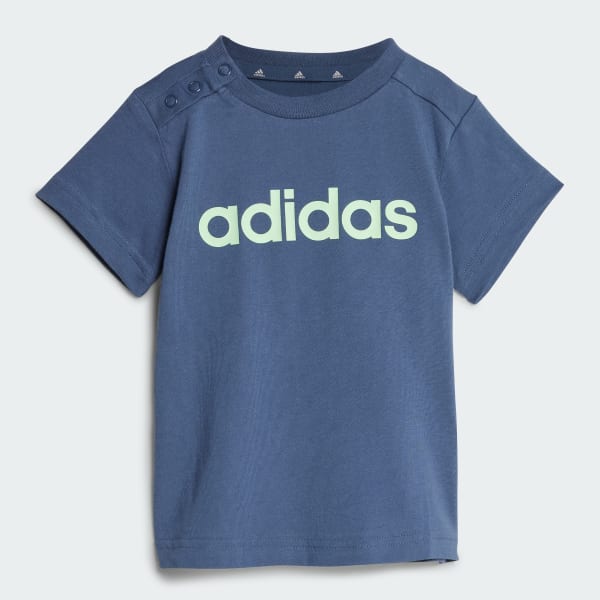 Blue Essentials Lineage Organic Cotton Tee and Shorts Set
