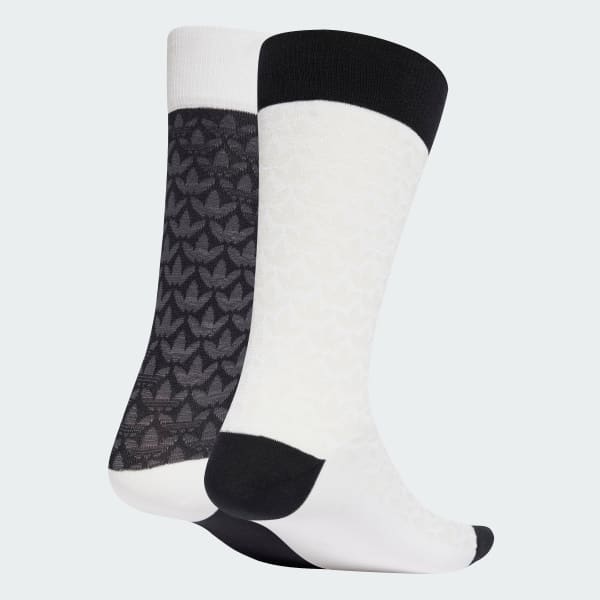 Negro Calcetines Clásicos Monogram 2 Pares