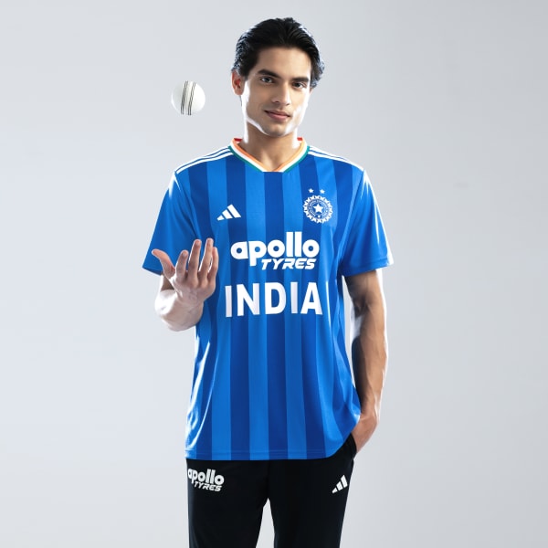 Blue INDIA T20 INTERNATIONAL CRICKET FAN JERSEY