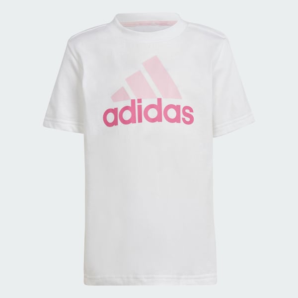 Blanco Conjunto Playera y Shorts Essentials
