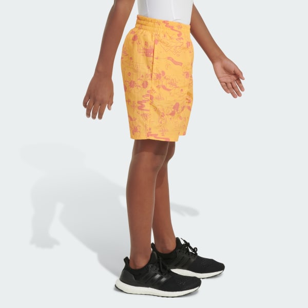 在庫処分 半額 Crinkle Print Over All adidas Woven Yellow - Short 24/7 パンツ