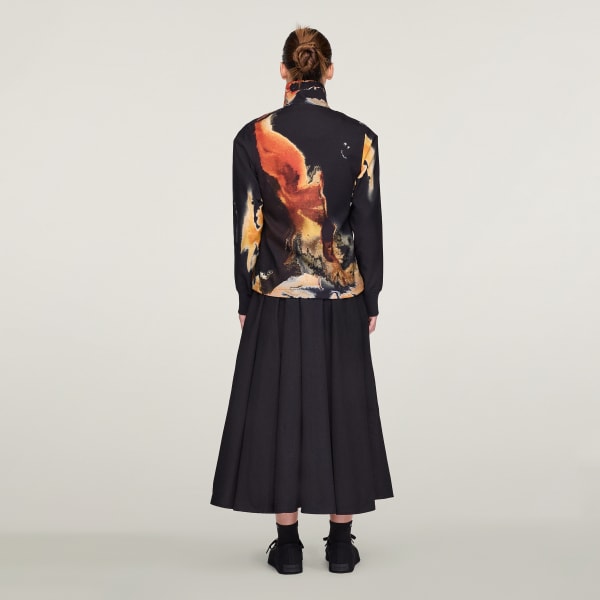 Black Y-3 AOP Track Top - 3-Stripes
