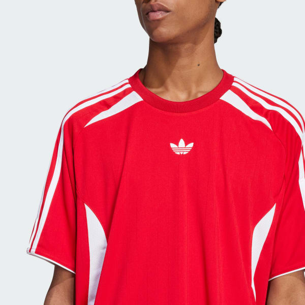 adidas グリーン 長袖シャツ フランス製　L 古着　トレスポ　レントン 古着 90s USA製 adidas BIG トレフォイル 両面 プリント T