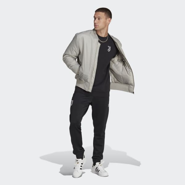 Μαύρο Juventus Essentials Trefoil Crewneck Sweatshirt