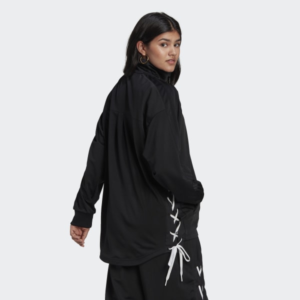 Adidas lace track top hot sale
