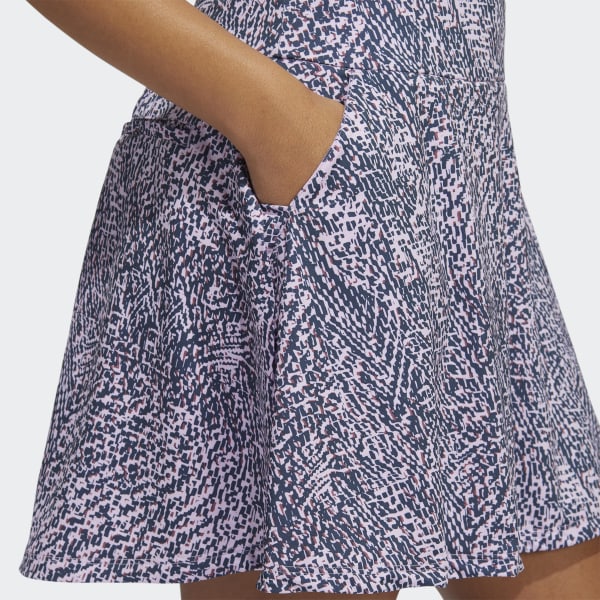 Fioletowy Printed Frill Golf Skirt SV016