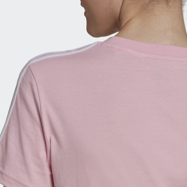 Pink LOUNGEWEAR Essentials Slim 3-Stripes T-Shirt 28870