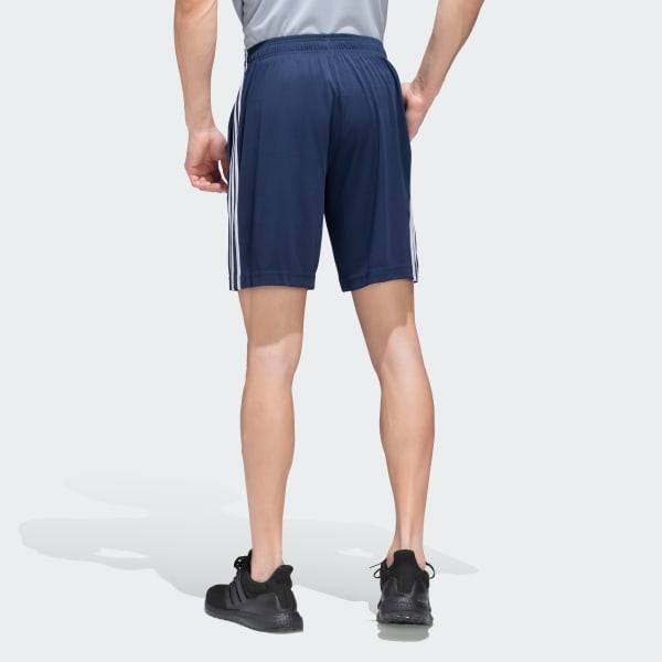 Blue 3-Stripes Logo Shorts