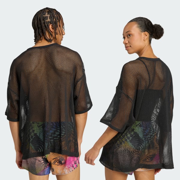 Μαύρο adidas x Jeremy Scott Mesh Μπλούζα