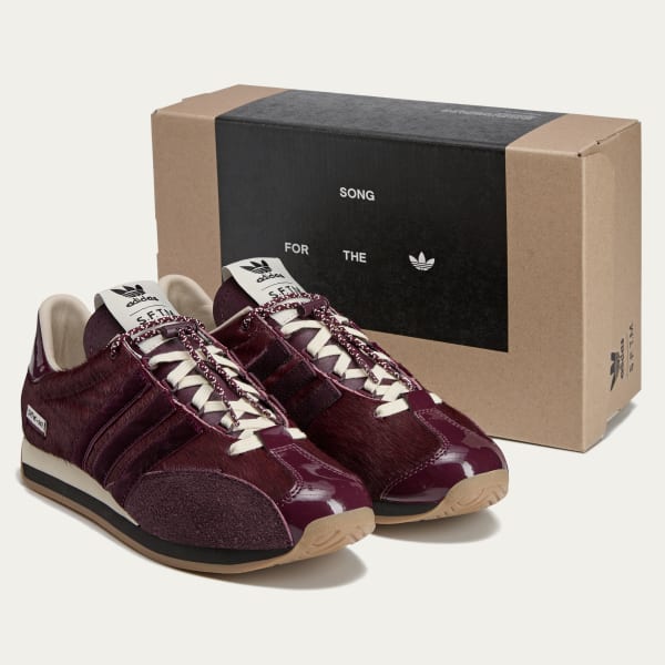 adidas Country OG SFTM Shoes - Burgundy | adidas UK