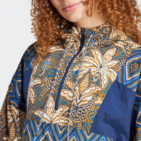 Adidas originals x farm multi print maxi track jacket on sale