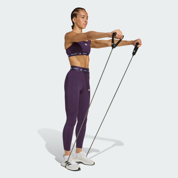 Purpura Licras 7/8 TECHFIT Pretina Alta