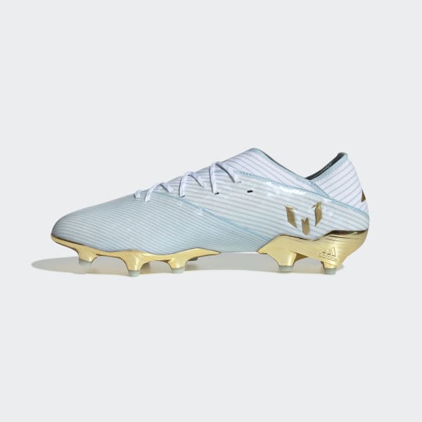 messi white and gold cleats