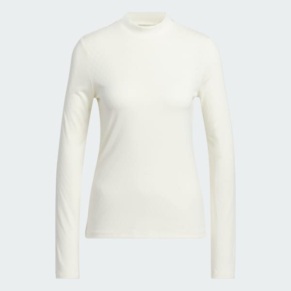 Beige Ultimate365 Tour HEAT.RDY Mock Neck Polo Shirt