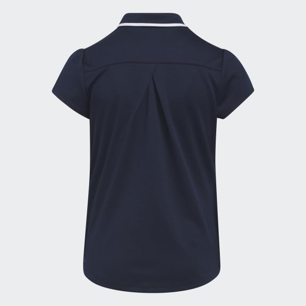 Blue Textured Polo Shirt