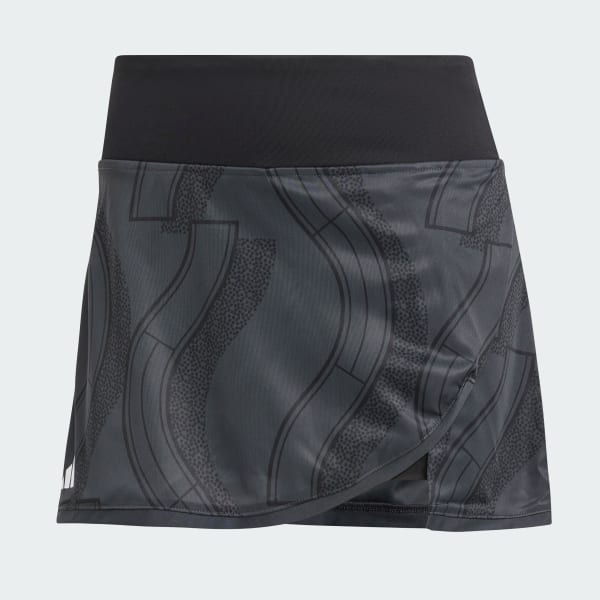 Gris Falda de Tenis Club Estampada