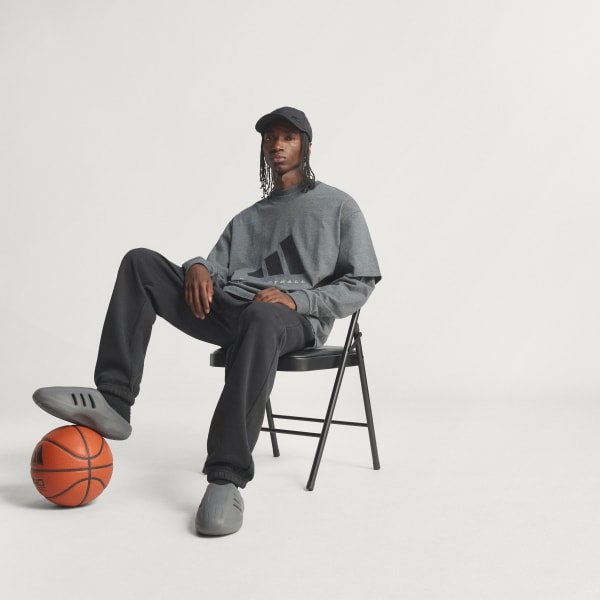 Grey adidas Basketball Tee (Gender Neutral)