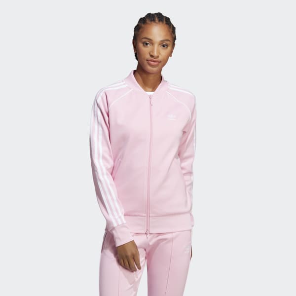  adidas Originals,unisex-youth,SST Track Top,Hazy Rose/White,Small:  Clothing, Shoes & Jewelry