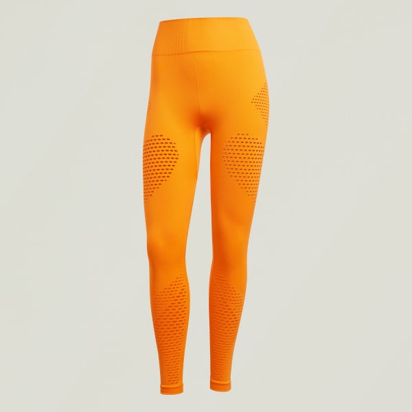 Adidas black and orange leggings discount