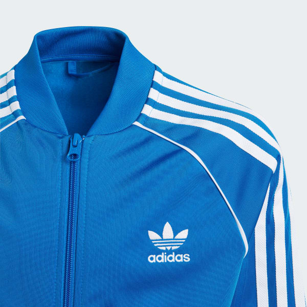 Bape x adidas store adicolor track top blue