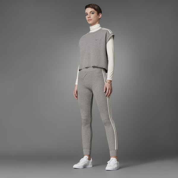 adidas Blue Version High Waisted Waffle Leggings Grau adidas