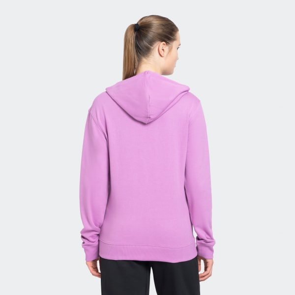 Purple LINEAR FULL-ZIP FRENCH TERRY HOODIE
