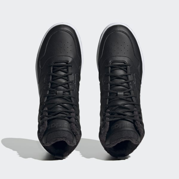 Black Hoops 3.0 Mid Lifestyle Basketball Classic Fur Lining Winterized Shoes