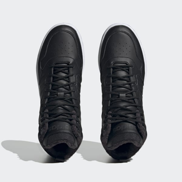 Czerń Hoops 3.0 Mid Lifestyle Basketball Classic Fur Lining Winterized Shoes