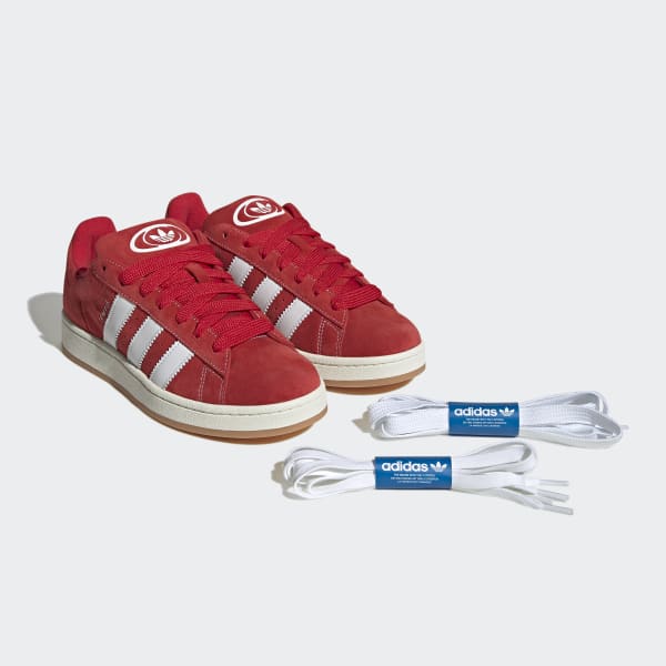 Adidas campus white red sale