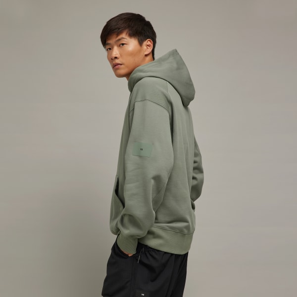 Green Y-3 Organic Cotton Terry Hoodie