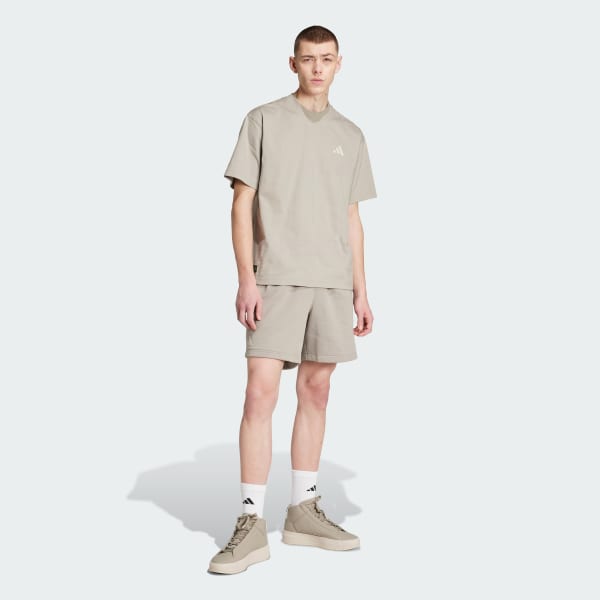 Beige MERCEDES - AMG PETRONAS FORMULA ONE TEAM PREMIUM SWEAT SHORT
