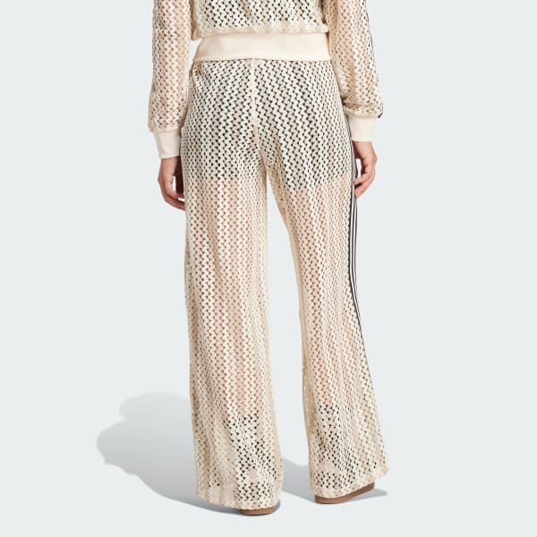 Hvid adidas Originals Summer Glow Firebird træningsbukser