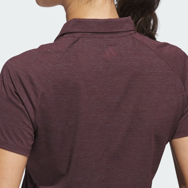 adidas Ultimate365 Heathered Twistknit Polo Shirt - Red