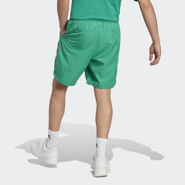 mau-xanh-la Quần Short Vải Dệt Colourblock