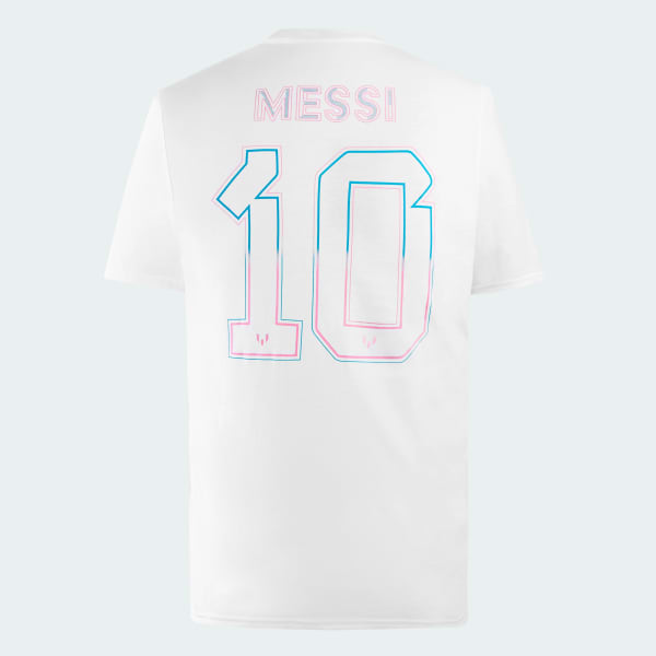 Branco Camiseta Messi Football Graphic