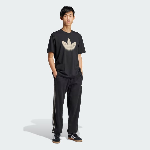 Schwarz Skeleton Trefoil T-Shirt