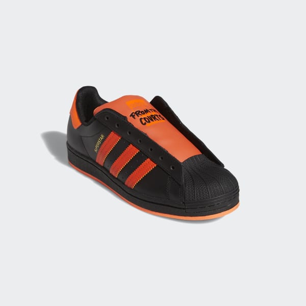 adidas superstar slip on Orange enfant