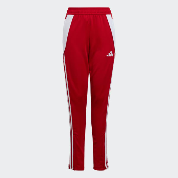 Red Tiro 24 Training Tracksuit Bottoms Kids