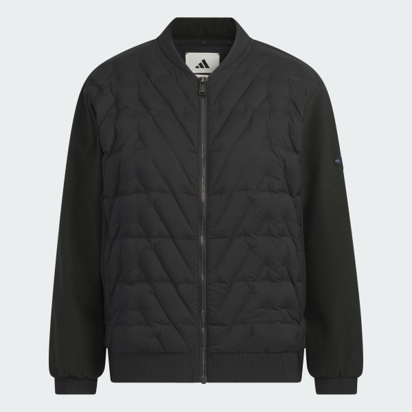 Black HYBRID FULLZIP DOWN JACKET