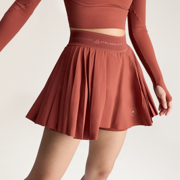 adidas by Stella McCartney Training Pleated Skort - Brown | Free